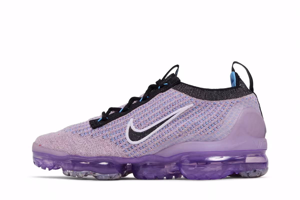 Nike Women's Air VaporMax 2021 Flyknit Lilac Black, view 4