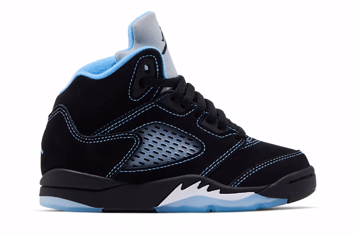 Air Jordan 5 PS Black Carolina / UNC 2026, view 2