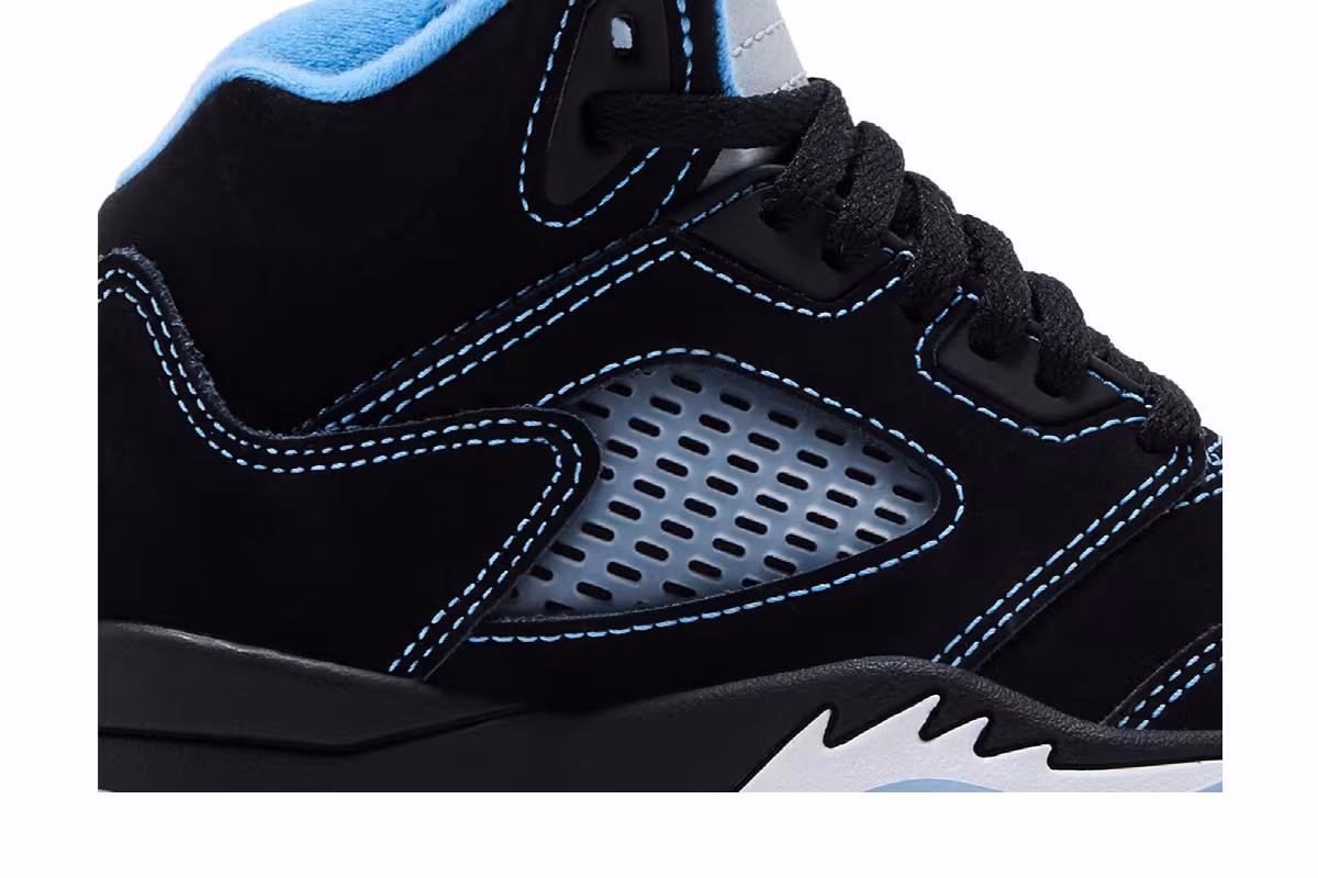 Air Jordan 5 PS Black Carolina / UNC 2026, view 3
