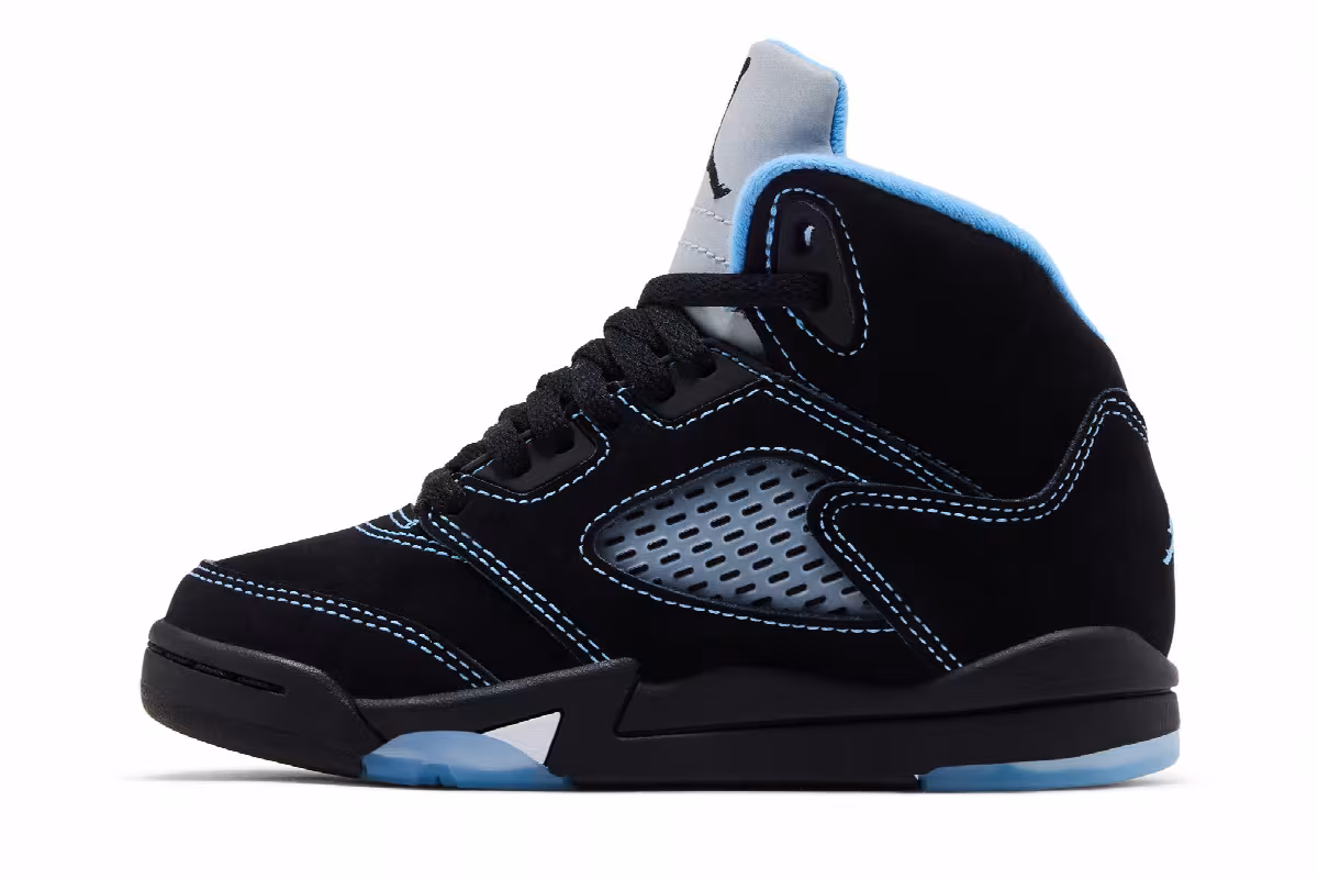 Air Jordan 5 PS Black Carolina / UNC 2026, view 4