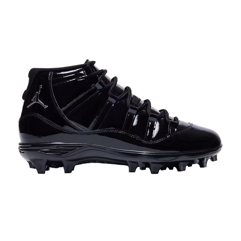 Air Jordan 11 Mid TD Cleat Patent Black