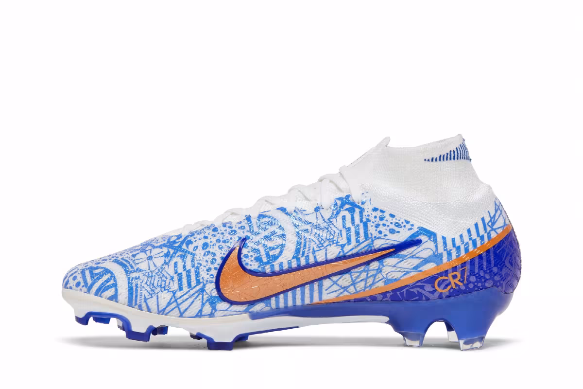Nike Zoom Mercurial Superfly 9 Elite CR7 FG Azulejo, view 4