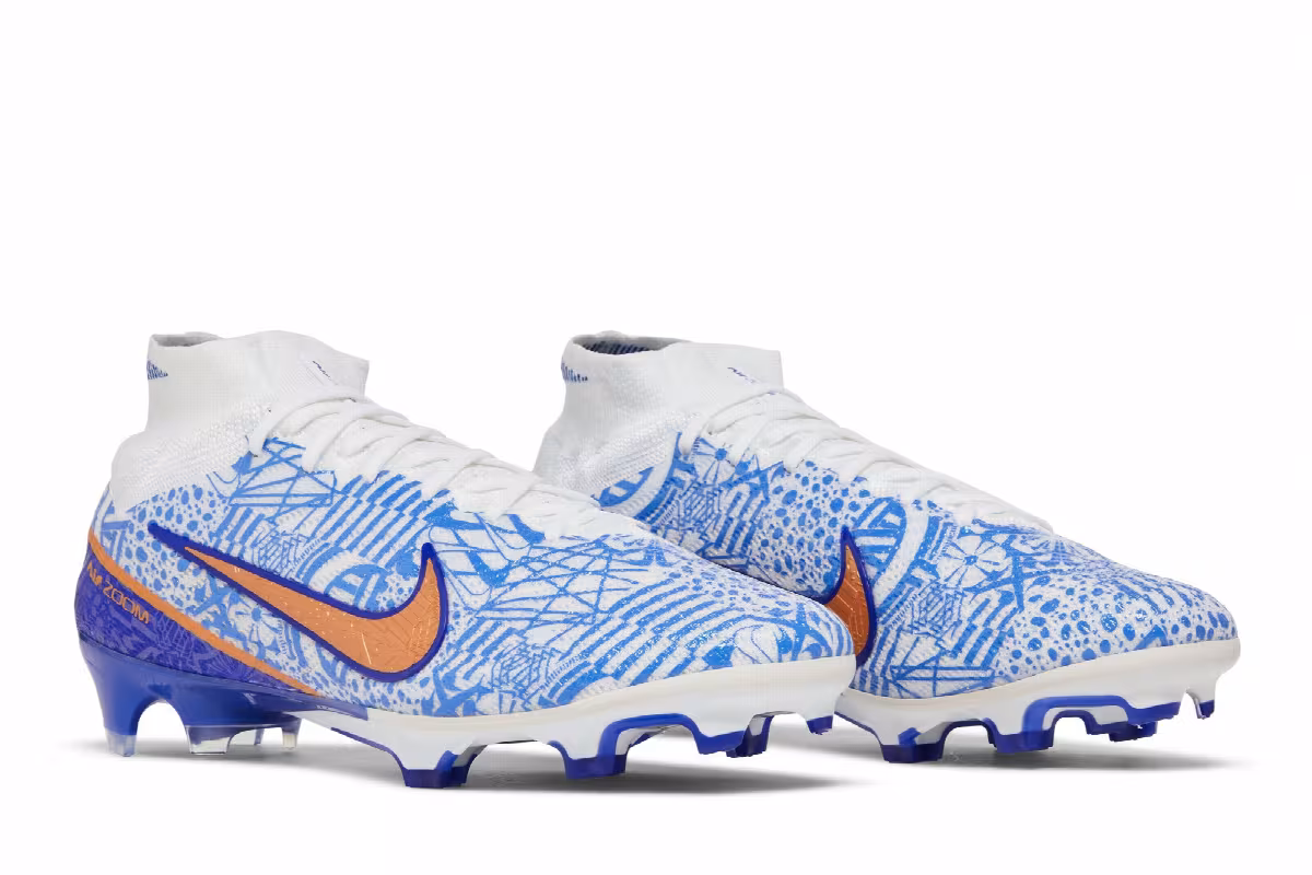 Nike Zoom Mercurial Superfly 9 Elite CR7 FG Azulejo, view 9
