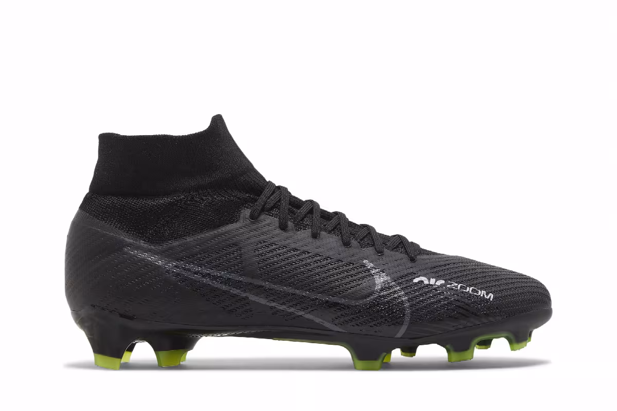 Nike Zoom Mercurial Superfly 9 Pro FG Black Volt, view 2