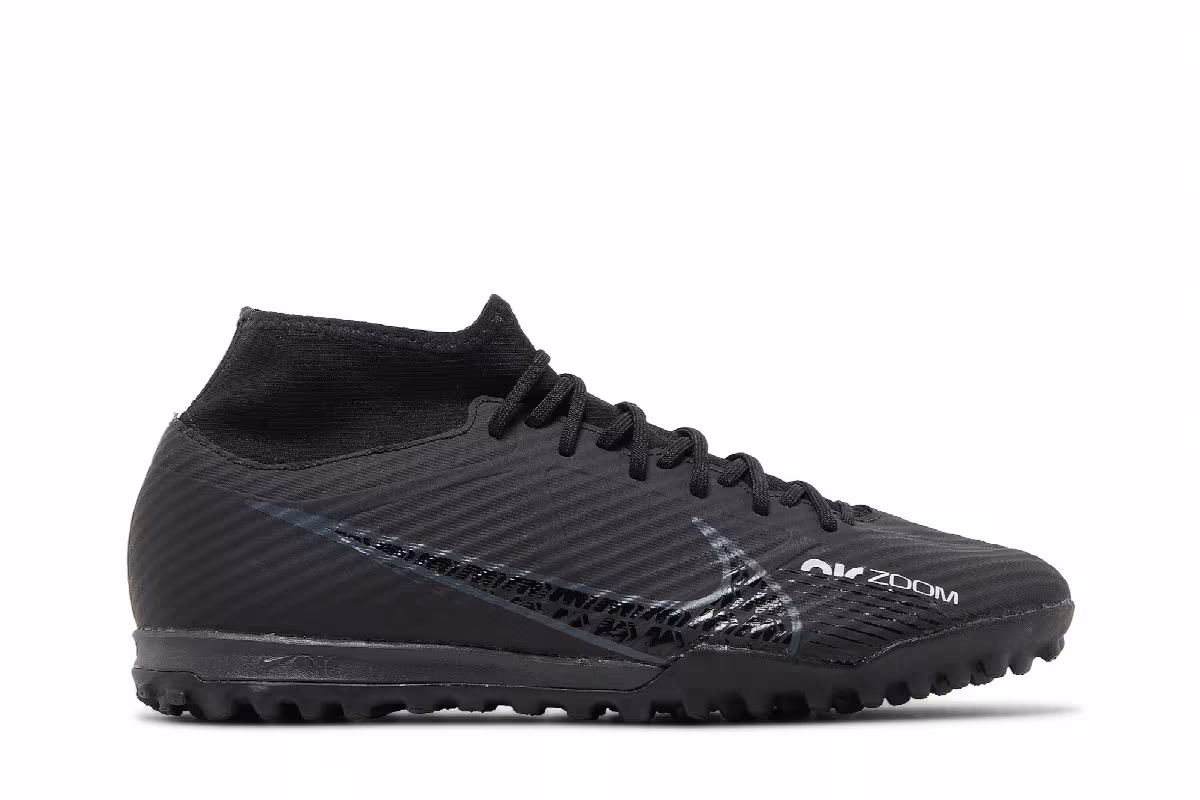 Nike Zoom Mercurial Superfly 9 Academy TF Black Dark Smoke Grey, view 2