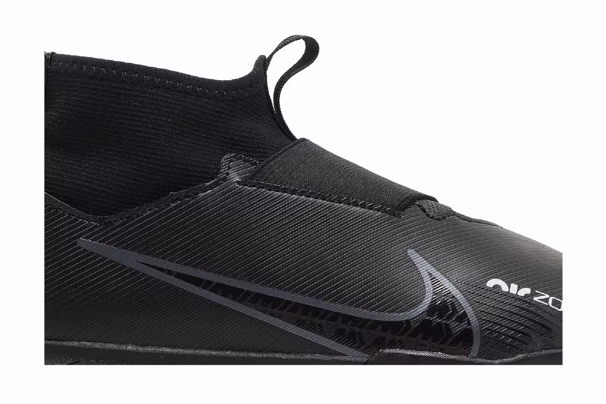 Nike Zoom Mercurial Superfly 9 Academy IC GS Black Dark Smoke Grey, view 3