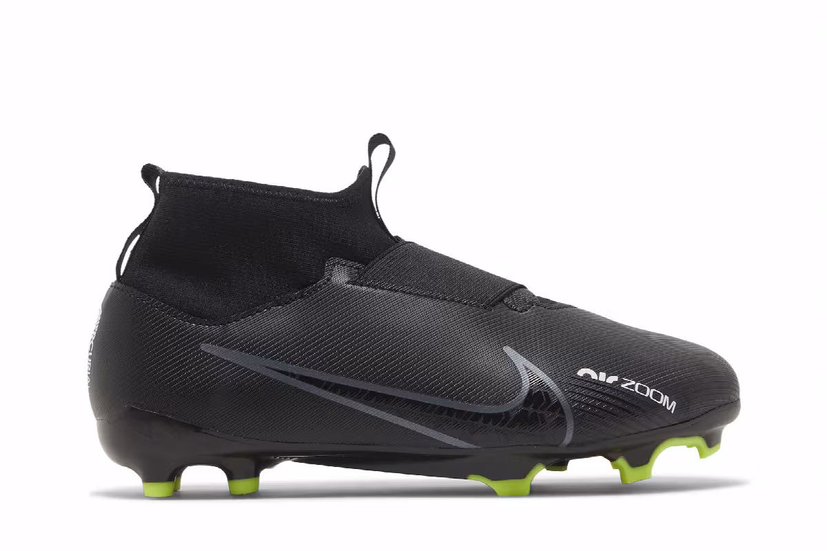 Nike Zoom Mercurial Superfly 9 Academy FG MG GS Black Dark Smoke Grey, view 2