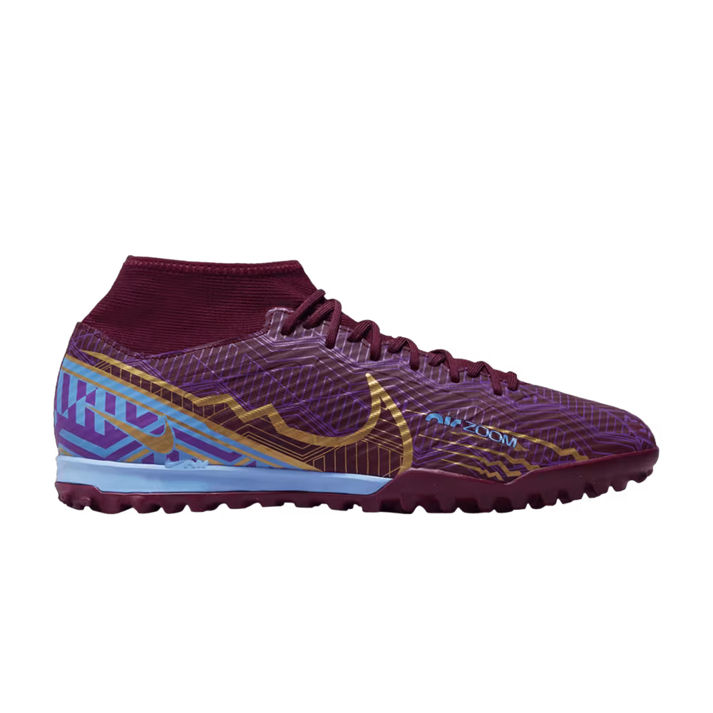 Kylian Mbappé x Nike Zoom Mercurial Superfly 9 Academy TF Dark Beetroot