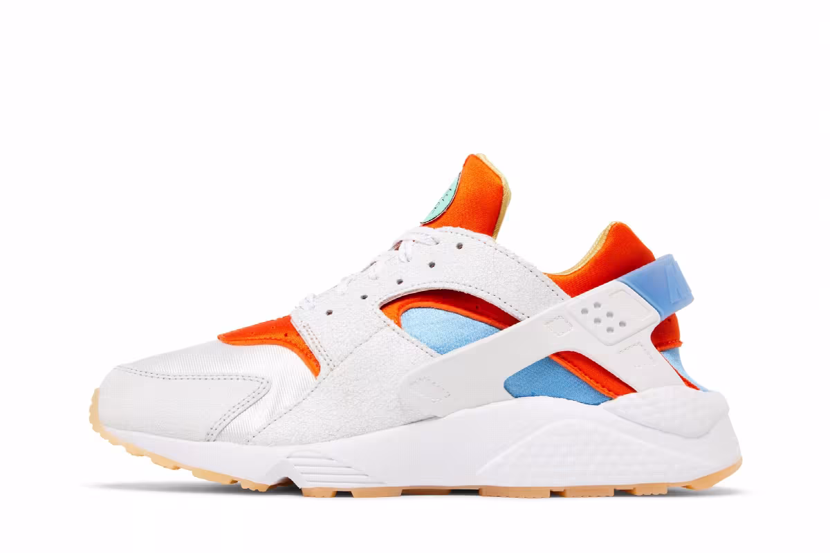 Nike Air Huarache White Safety Orange, view 4