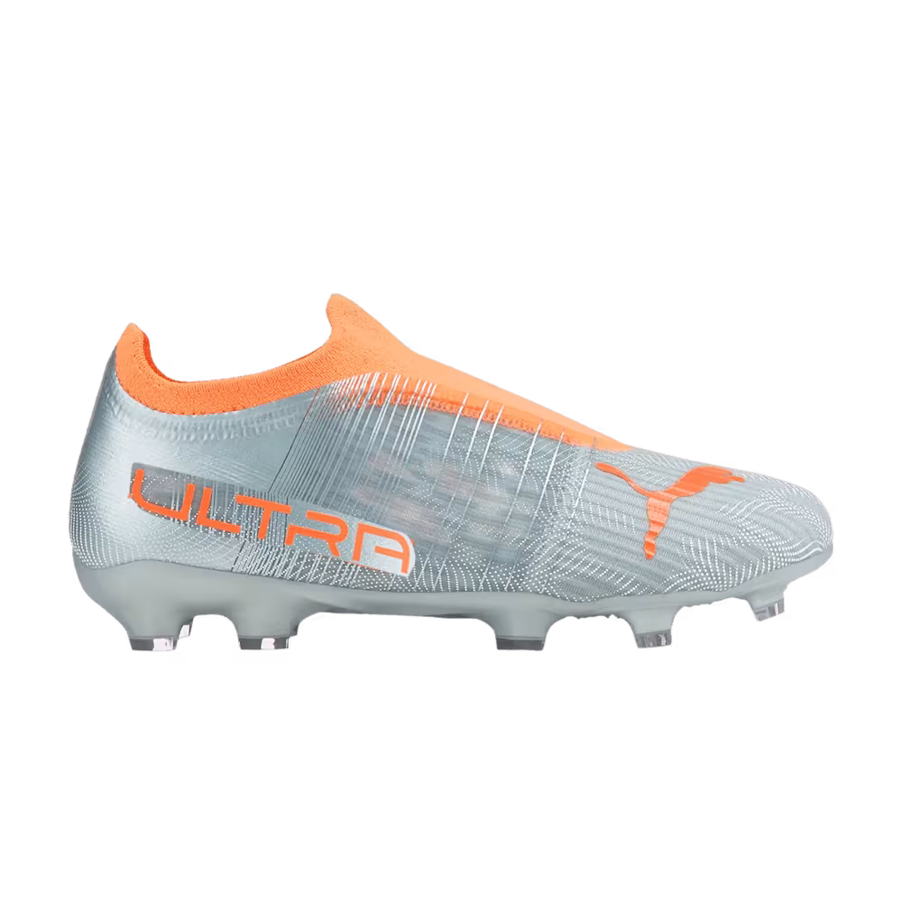Puma Ultra 3.4 FG AG Jr Diamond Silver Neon Citrus