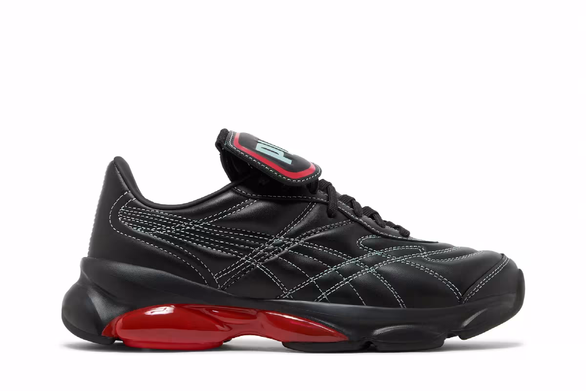 Dua Lipa x Puma Women's Cell Dome King Black Poppy Red, view 2