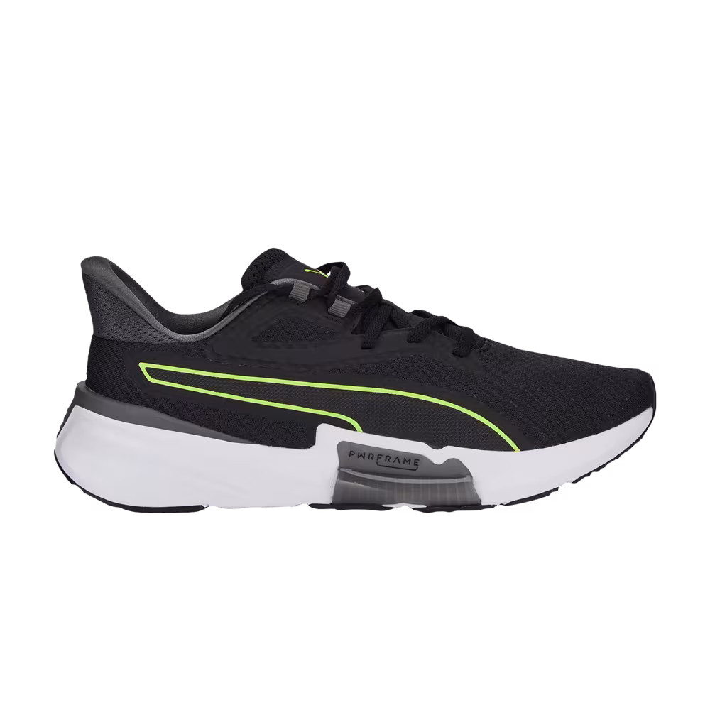 Puma PWRFrame Black Lime Squeeze