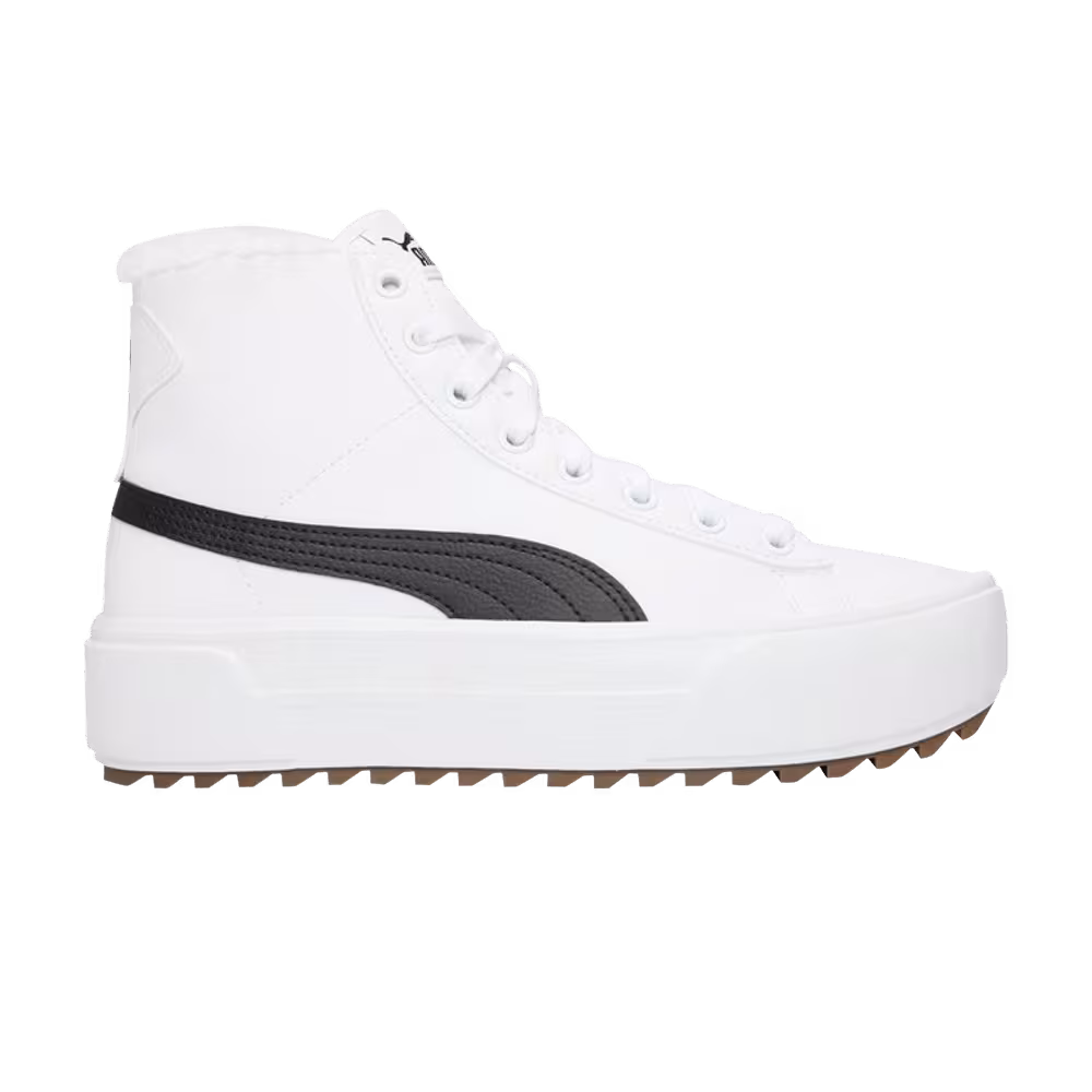 Puma Women's Kaia Mid Fur - White Black
