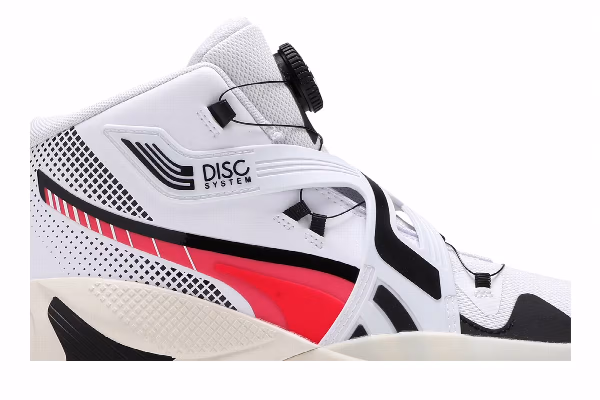 Puma Disc Rebirth White Fiery Coral, view 3