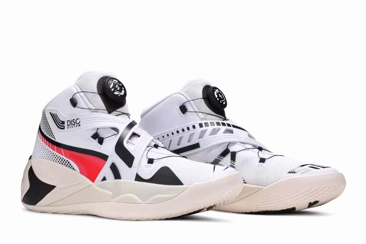 Puma Disc Rebirth White Fiery Coral, view 9