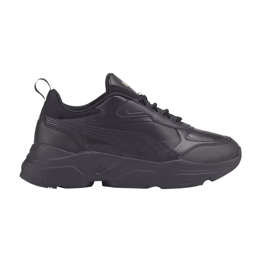 Puma Women's Cassia SL Black Team Gold