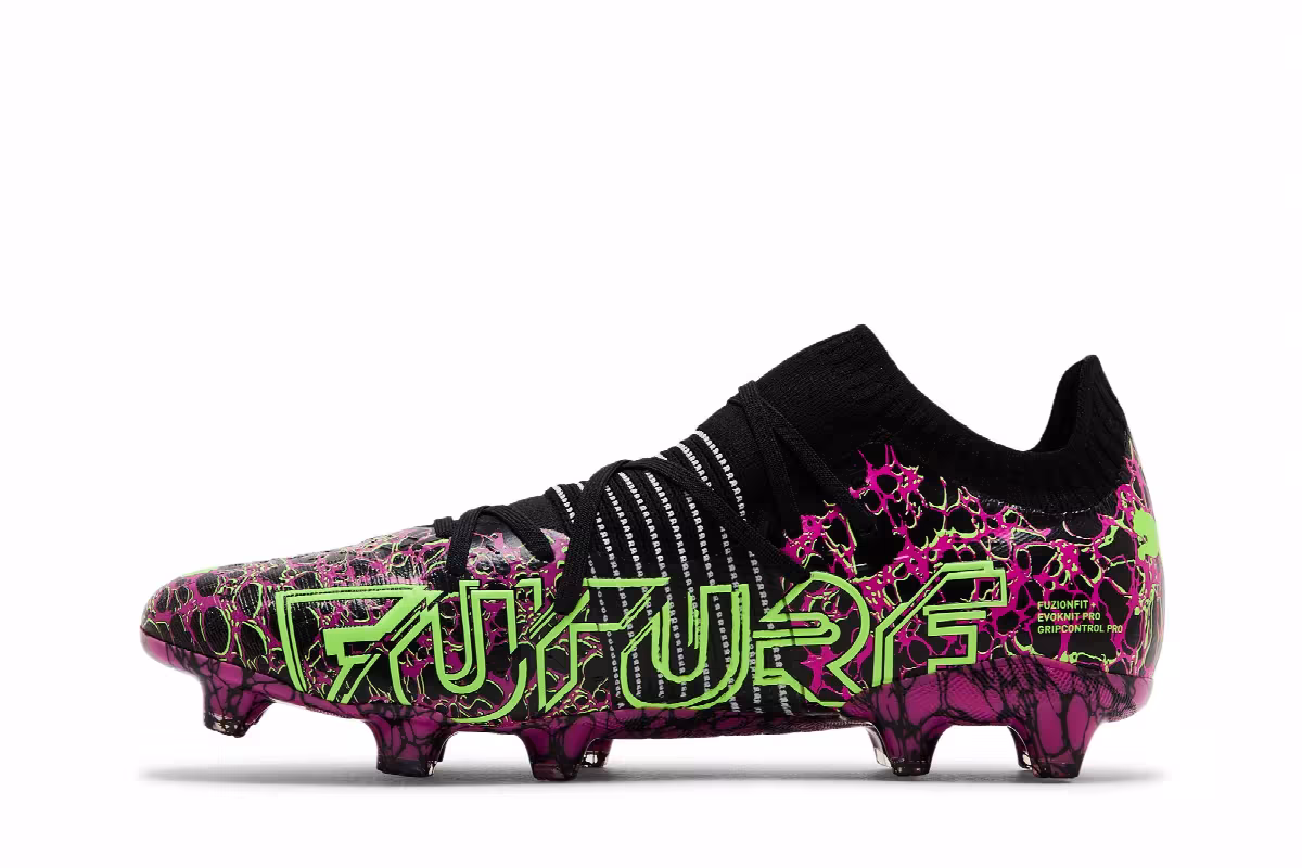 Puma Future Z 1.2 FG AG Ultra Magenta Green Glare, view 4