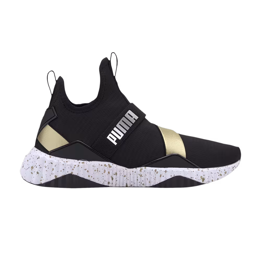 Puma Women's Defy Mid Metal Black Gold