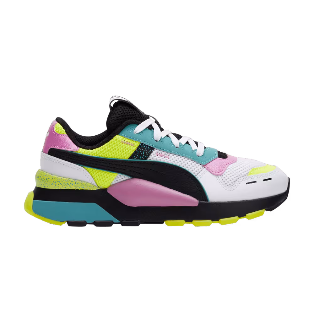 Puma RS 2.0 Jr White Black Yellow Alert