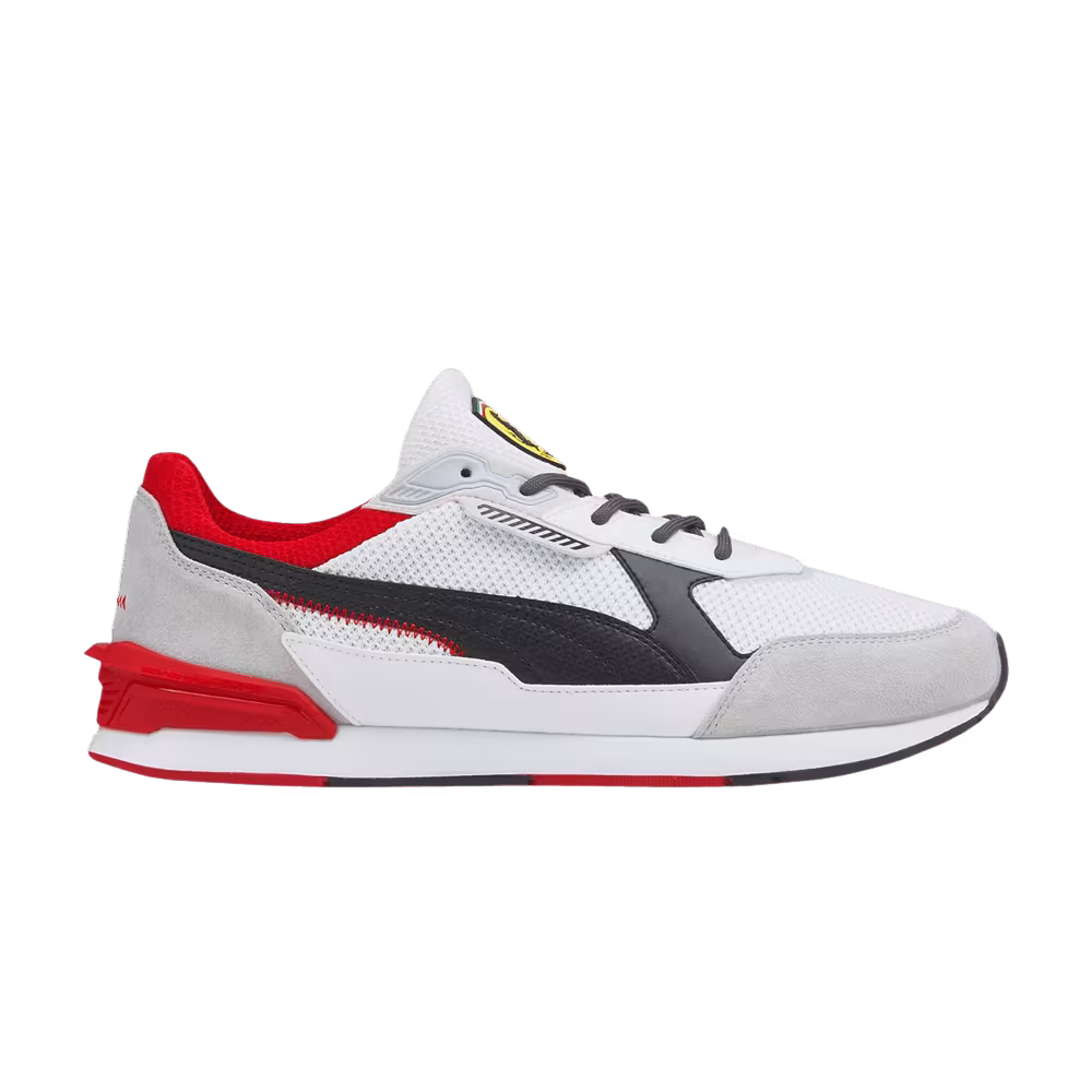 Scuderia Ferrari x Puma Low Racer White Black Rosso Corsa