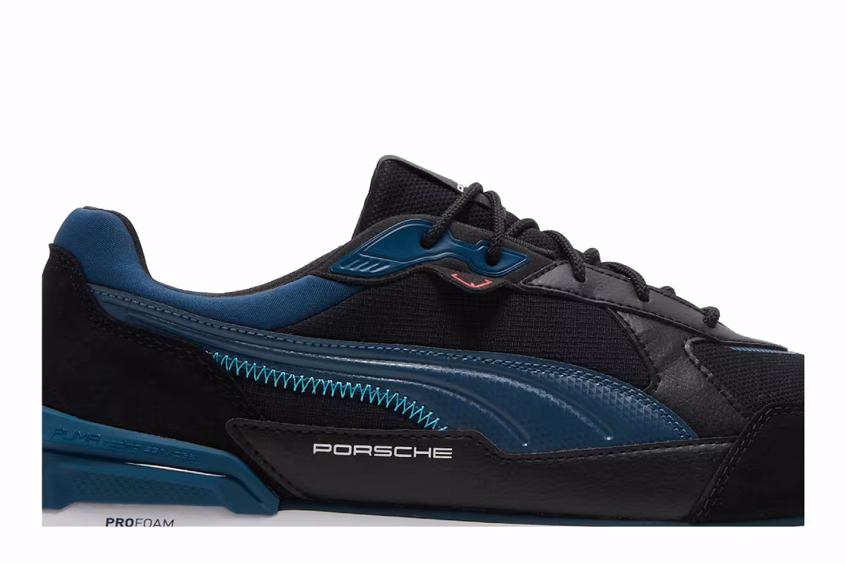 Puma Porsche Legacy x Low Racer Black Intense Blue, view 3