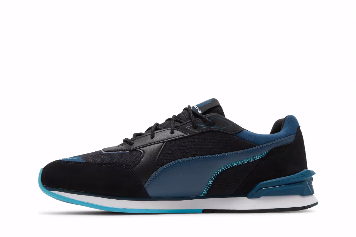 Puma Porsche Legacy x Low Racer Black Intense Blue, view 4