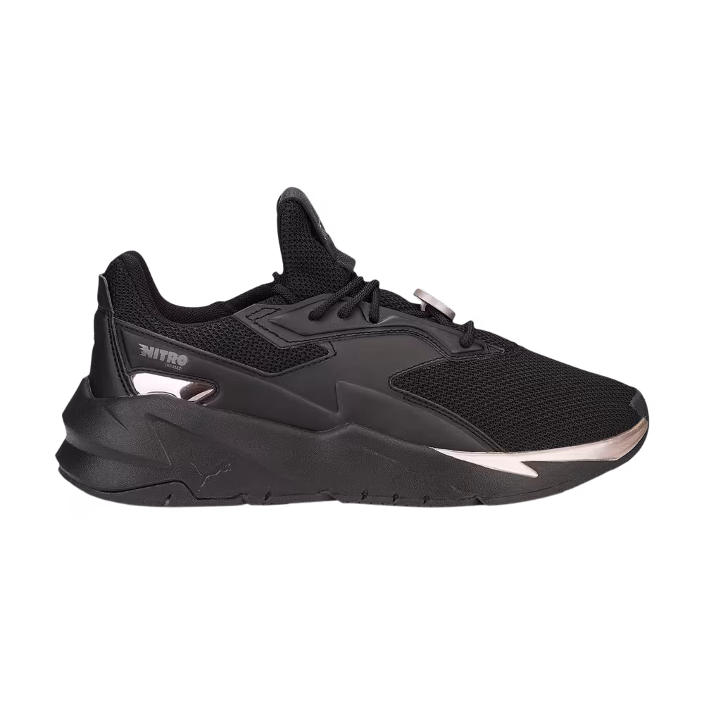 Puma Women's Fier Nitro Metallic Black Rose Gold