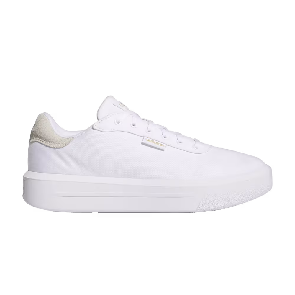 Puma Women's Court Platform CLN White Gold Metallic