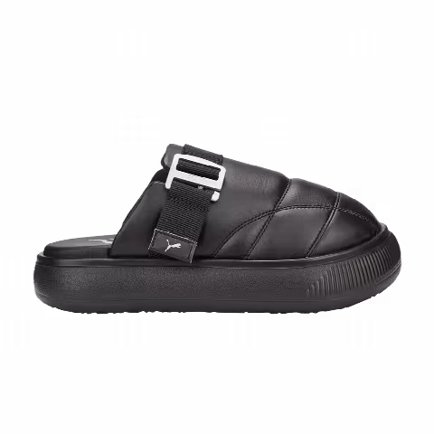 Puma Wmns Suede Mayu Leather Mule 'Black Silver'
