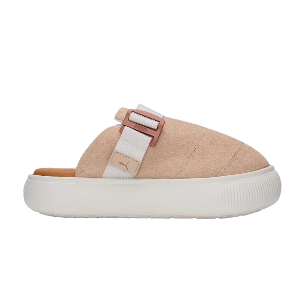 Puma Women's Suede Mayu Mule Light Sand Pristine