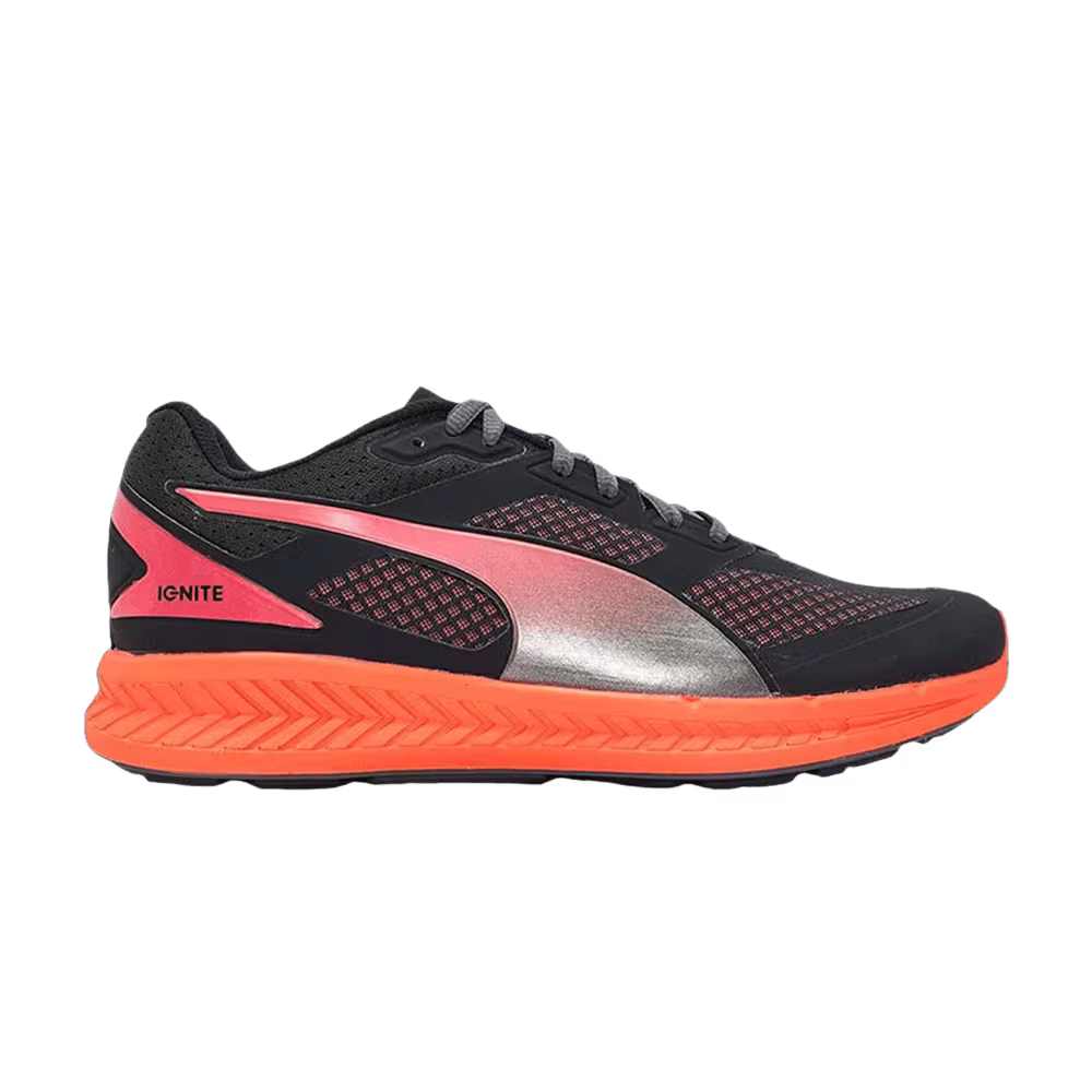 Puma Women's Ignite Mesh Black Orange