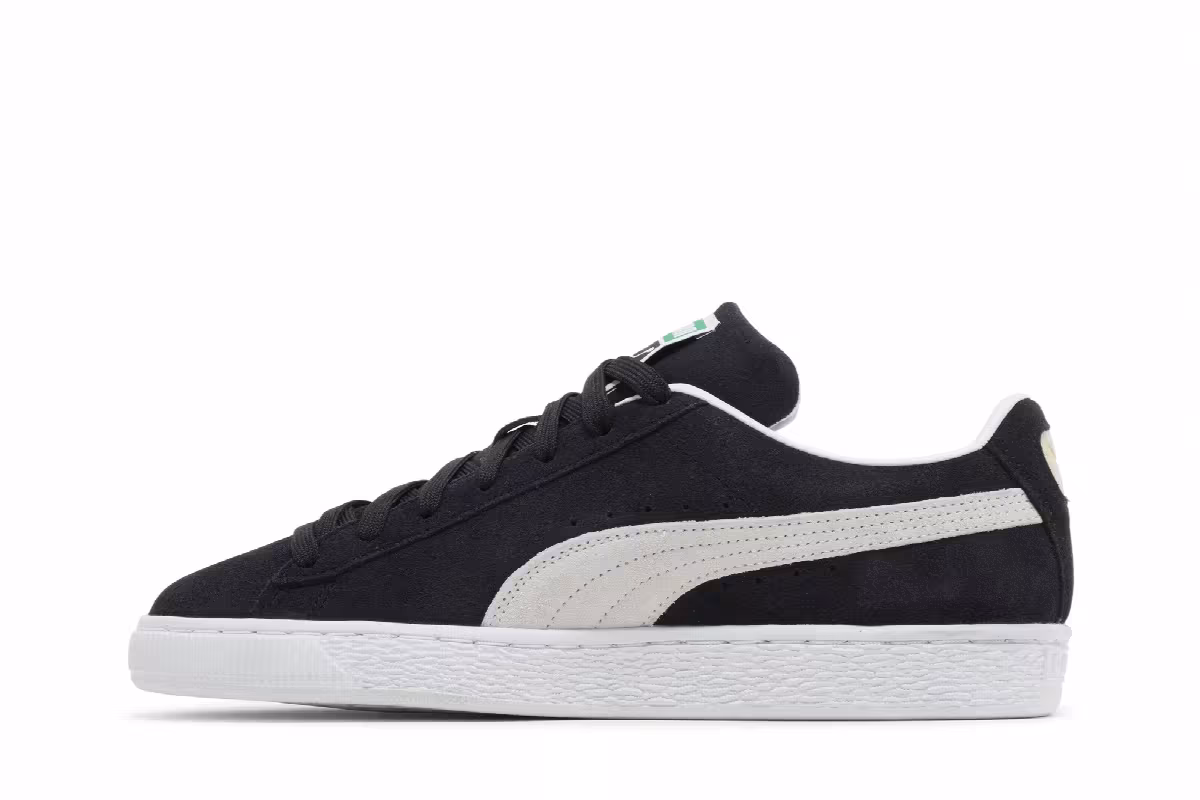 Puma Suede Classic 21 Black White, view 4
