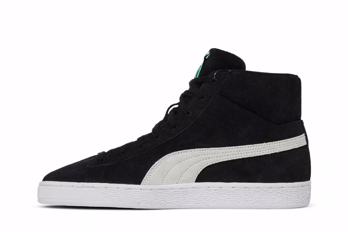Puma Suede Mid 21 Black, view 4