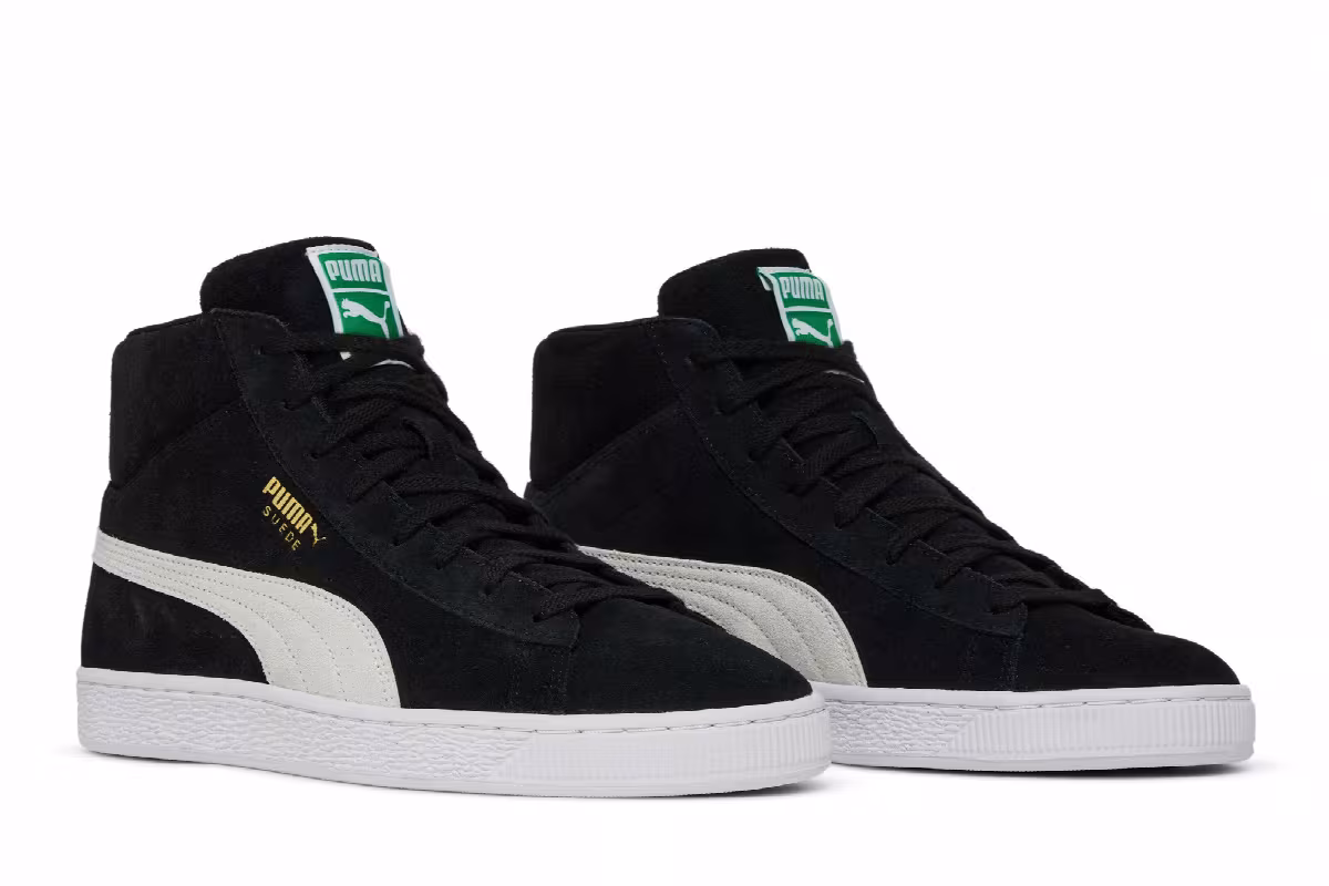Puma Suede Mid 21 Black, view 9