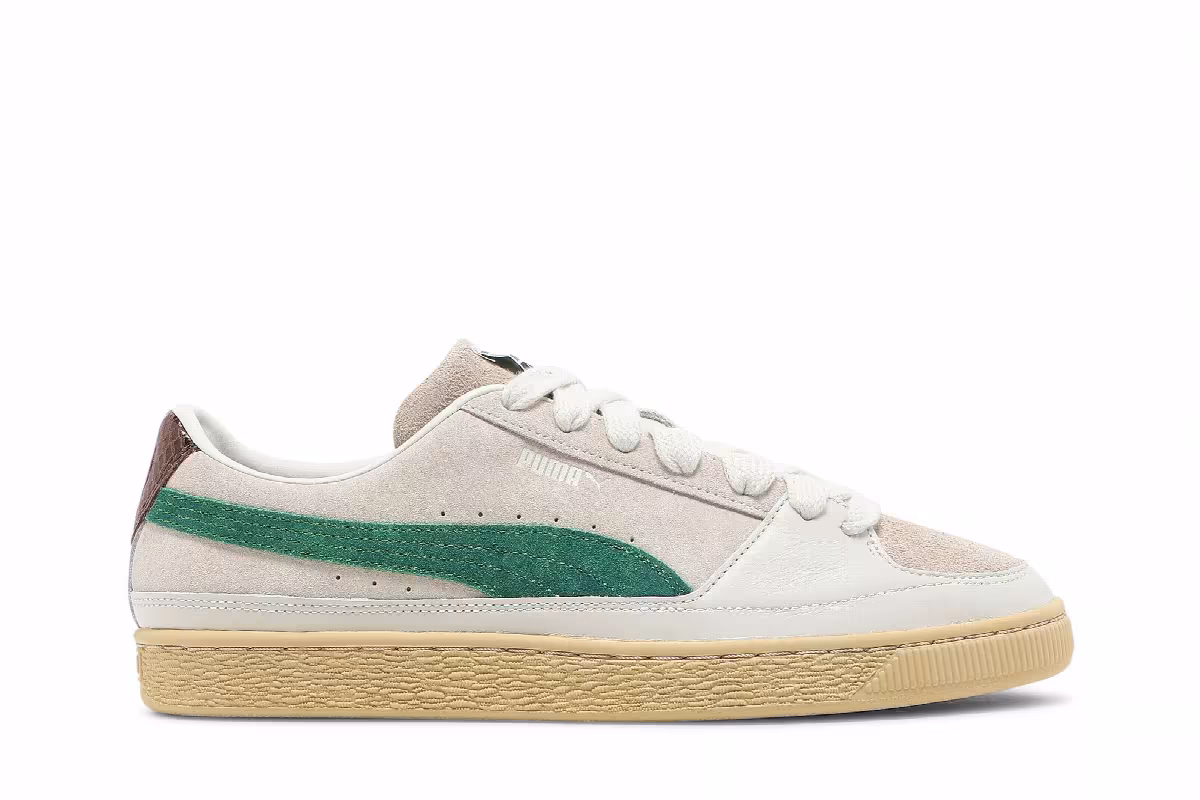 Rhuigi x Puma Suede White Juniper, view 2