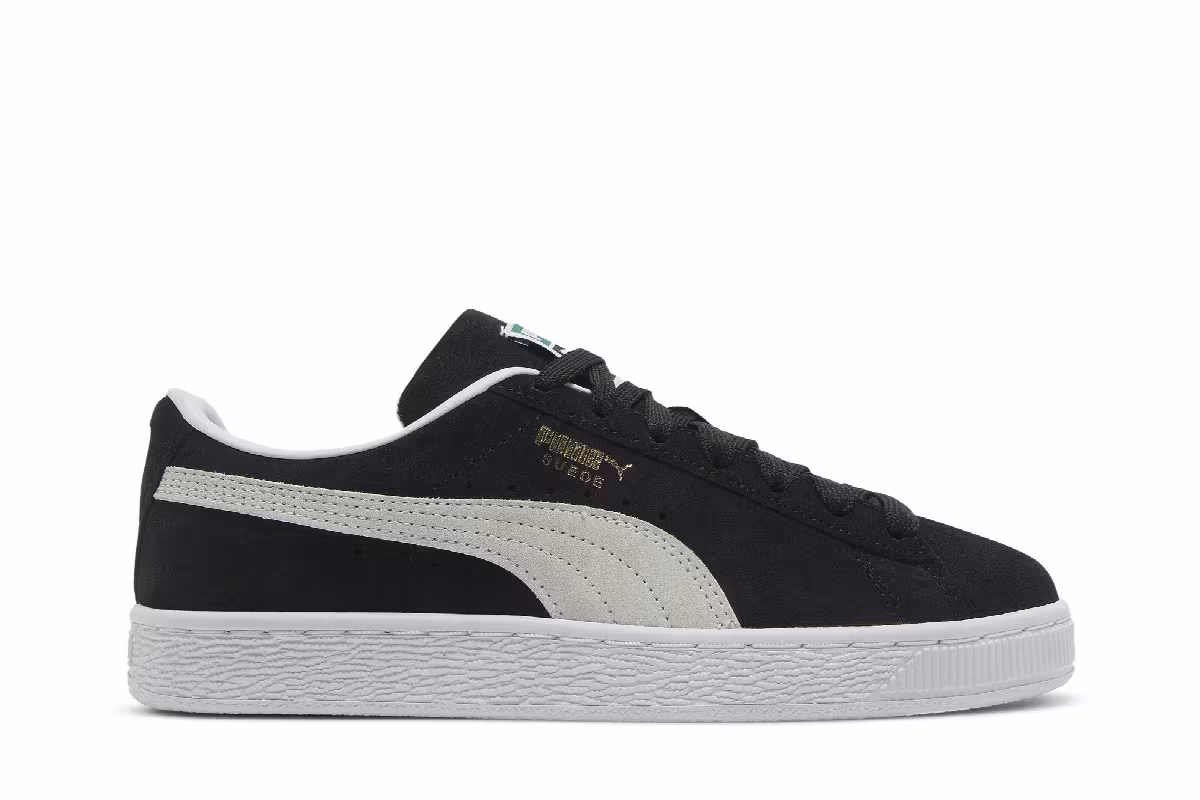 Puma Suede Classic 21 Jr Black White, view 2