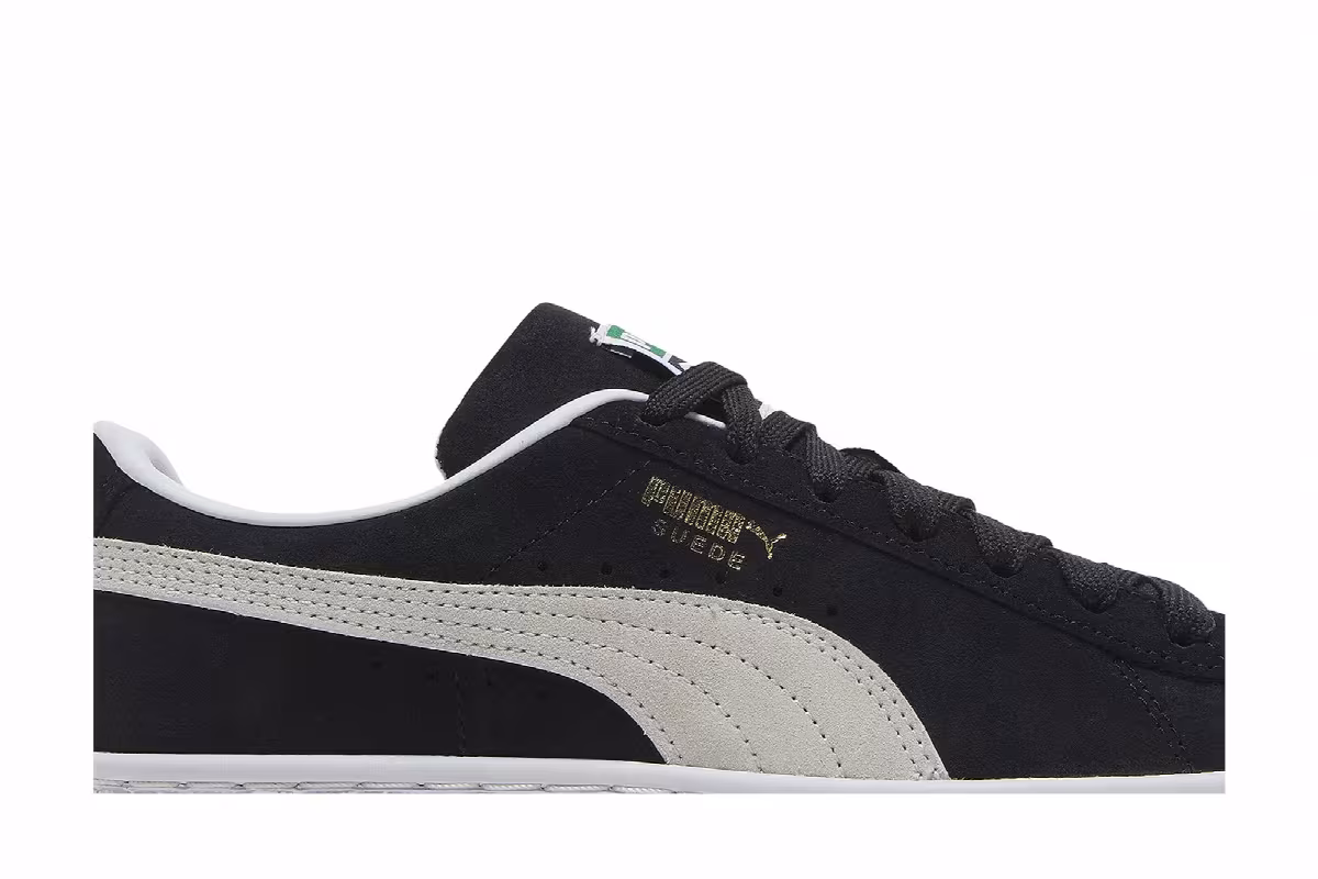 Puma Suede Classic 21 Jr Black White, view 3