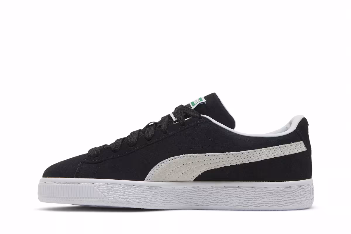 Puma Suede Classic 21 Jr Black White, view 4