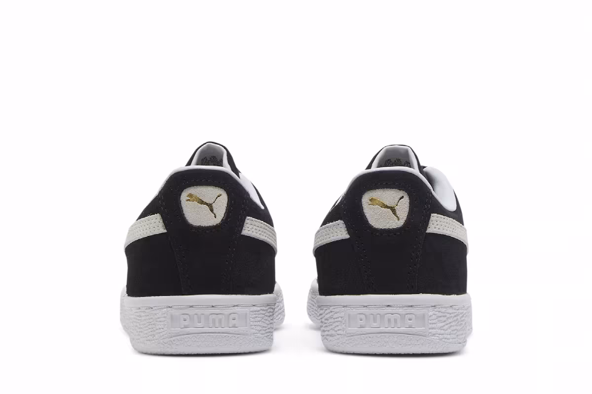 Puma Suede Classic 21 Jr Black White, view 7