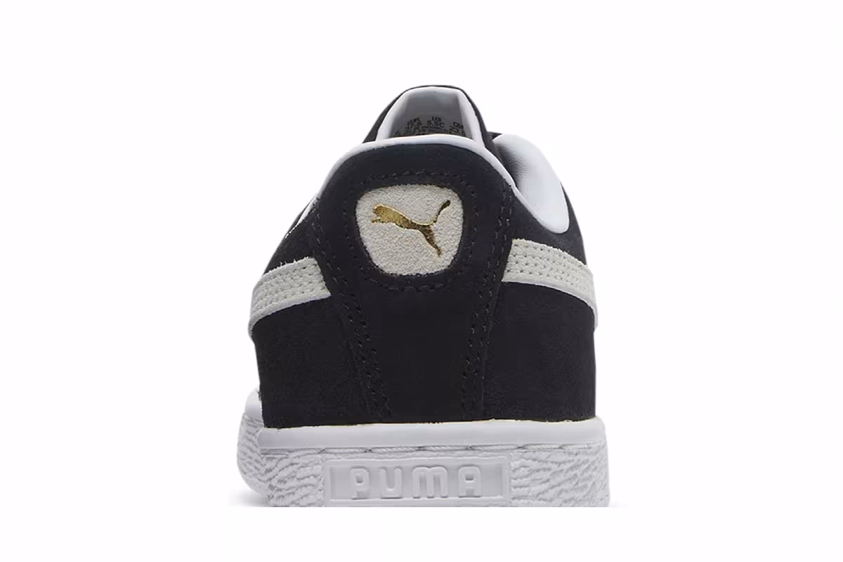 Puma Suede Classic 21 Jr Black White, view 8