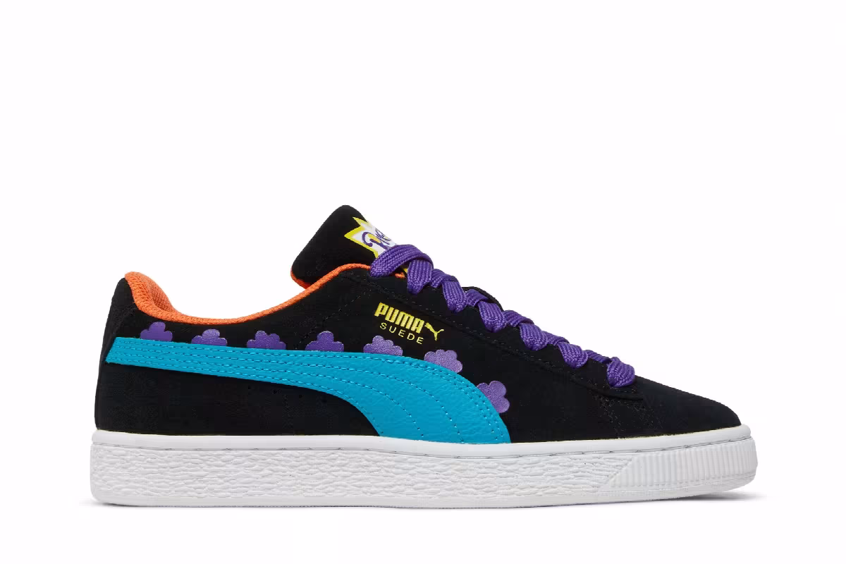 Rugrats x Puma Suede Jr Black Caribbean Sea, view 2