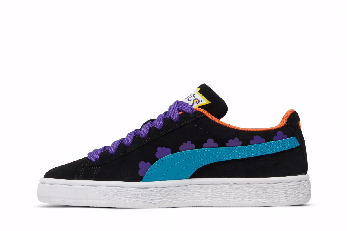 Rugrats x Puma Suede Jr Black Caribbean Sea, view 4