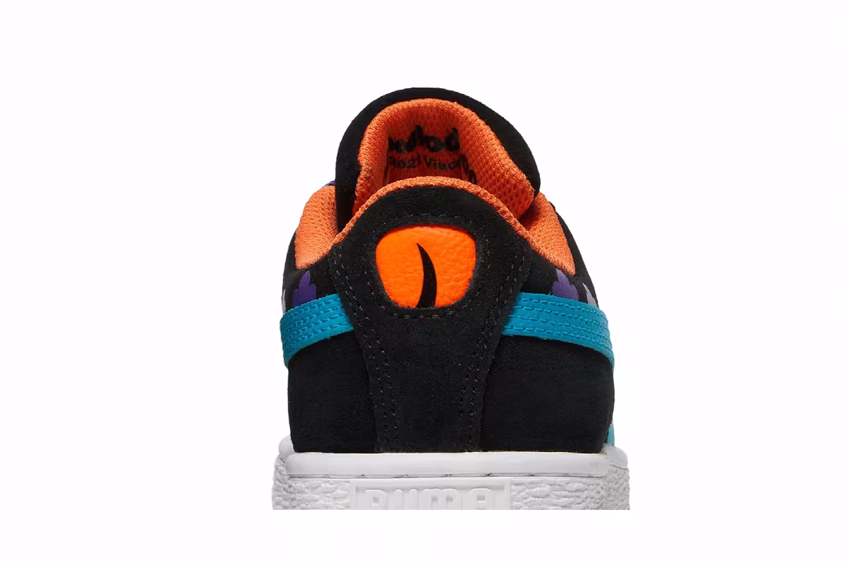 Rugrats x Puma Suede Jr Black Caribbean Sea, view 8