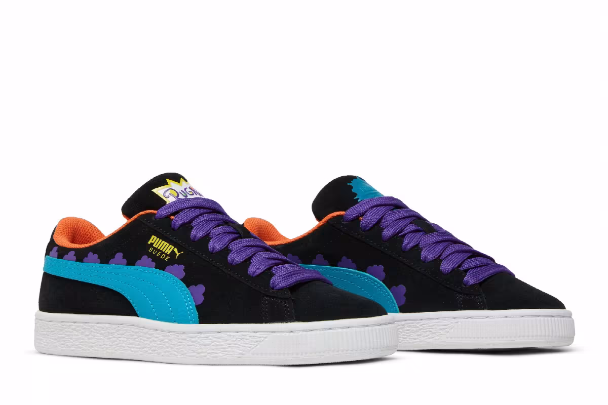 Rugrats x Puma Suede Jr Black Caribbean Sea, view 9
