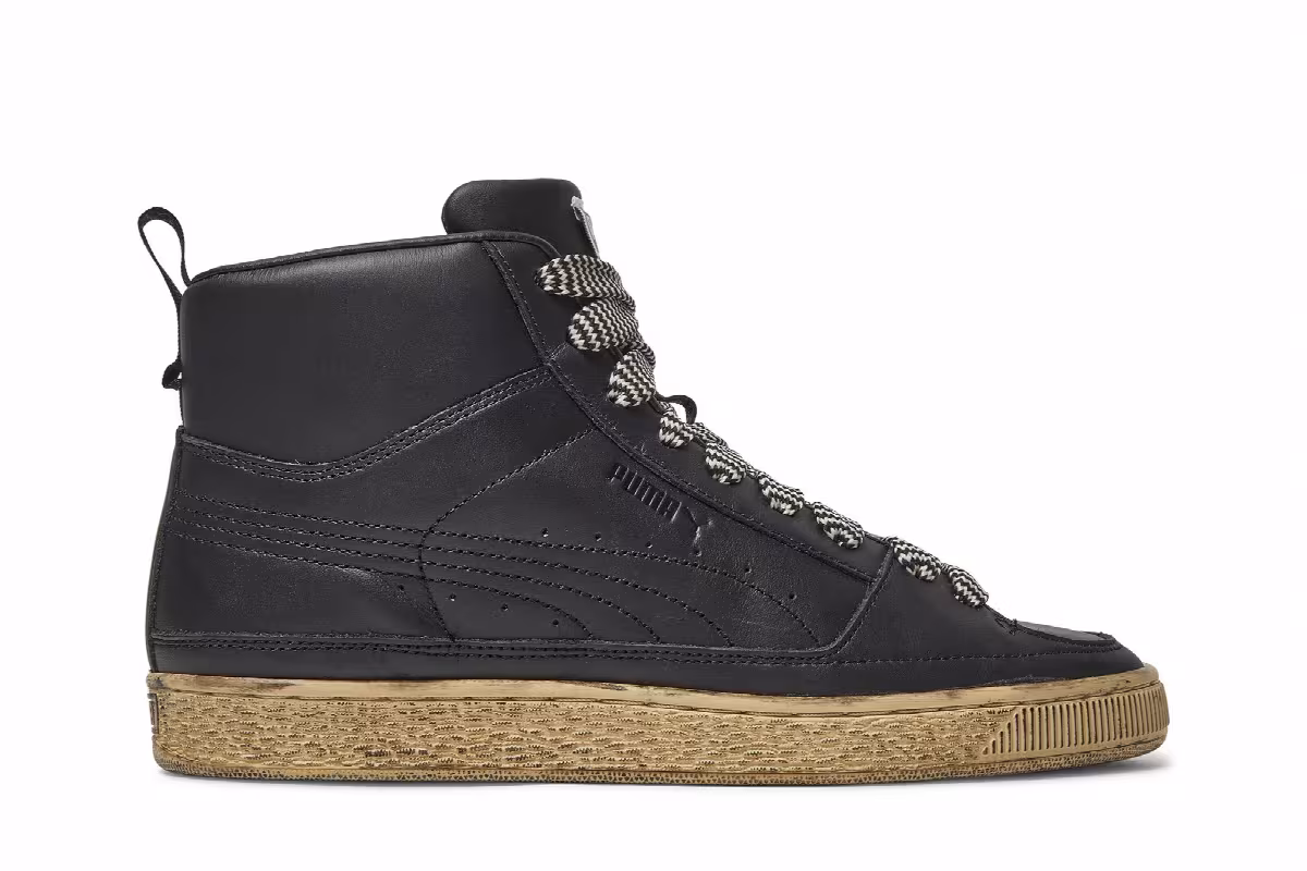 Puma Rhuigi x Suede Mid Distressed Black, view 2