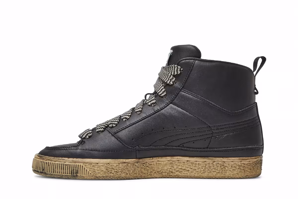 Puma Rhuigi x Suede Mid Distressed Black, view 4