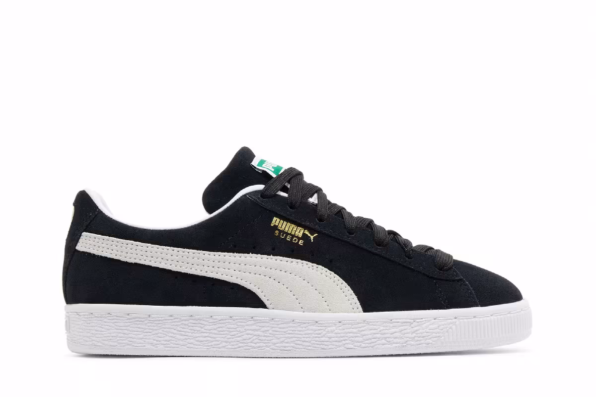 Puma Women's Suede Classic 21 Black White, view 2