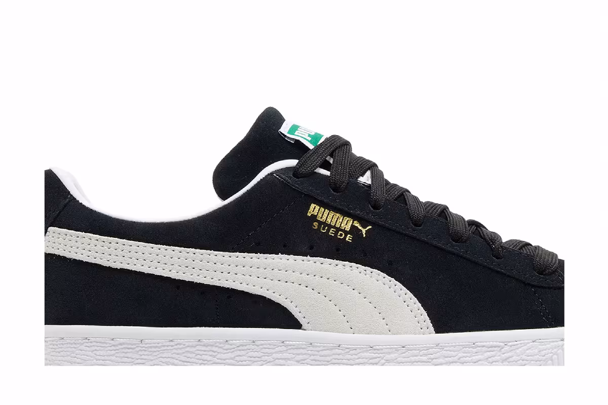 Puma Women's Suede Classic 21 Black White, view 3