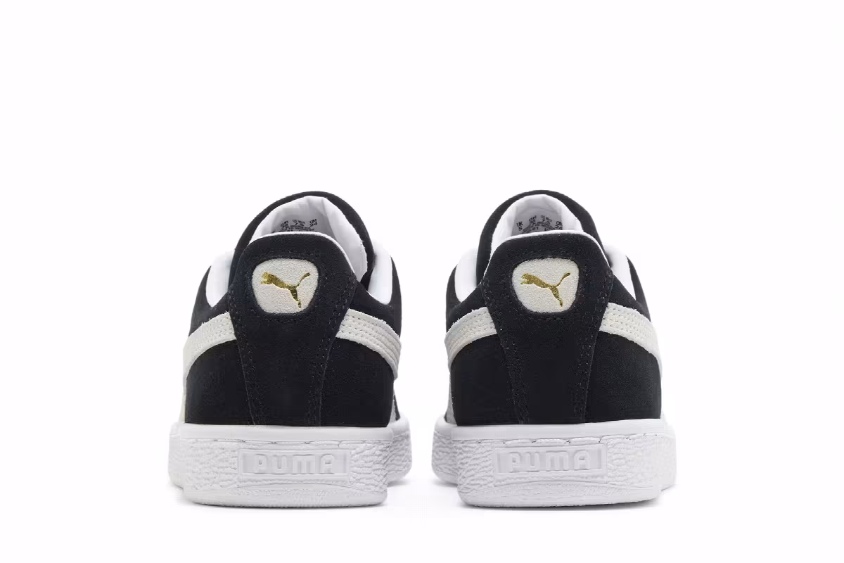 Puma Women's Suede Classic 21 Black White, view 7