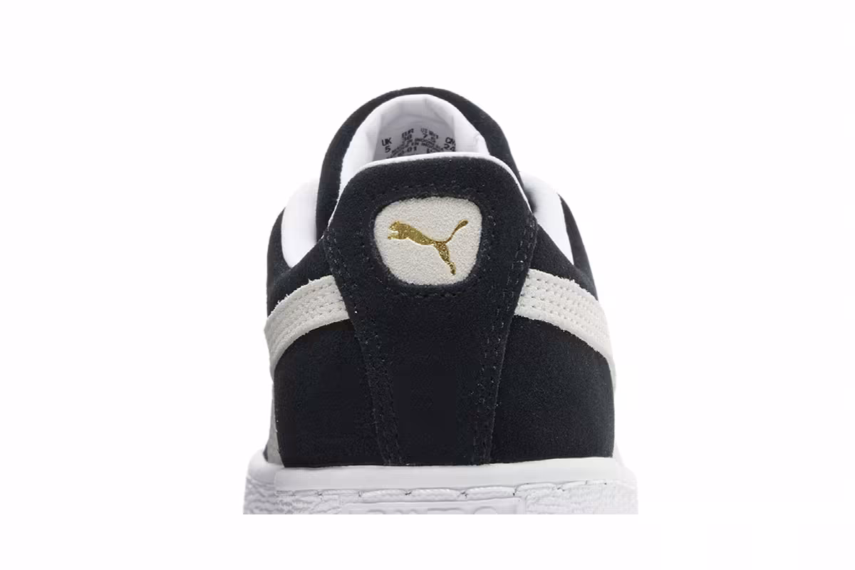 Puma Women's Suede Classic 21 Black White, view 8